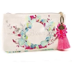 Papaya Art Blooms Small Tassel Pouch