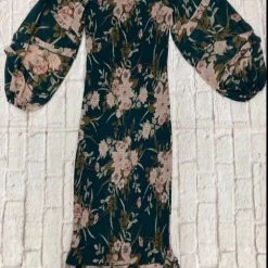 Jaase SALE - Lorraine - Autumn Shirred Midi Dress 33563