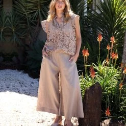 Zoe Kratzmann - Poise Top - Caramello Lace