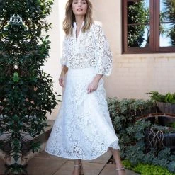 Zoe Kratzmann - Achelon Skirt - Porcelain Lace