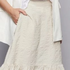 Zoe Kratzmann - Parade Skirt - Stone Check