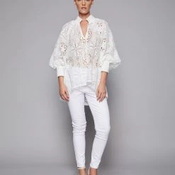 Zoe Kratzmann - Plunge Top - Porcelain