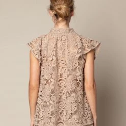 Zoe Kratzmann - Poise Top - Caramello Lace