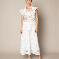 Zoe Kratzmann - Poise Top - Porcelain Lace